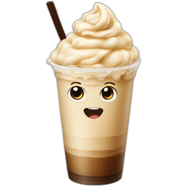 Frappe with eyes emoji