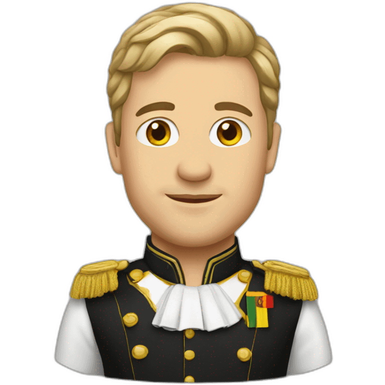 Belgian in national suit  emoji