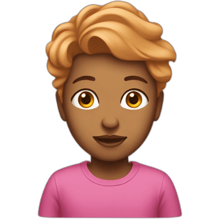 Pink-amongi emoji