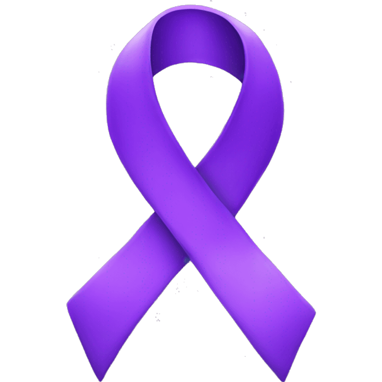 Purple ribbon  emoji