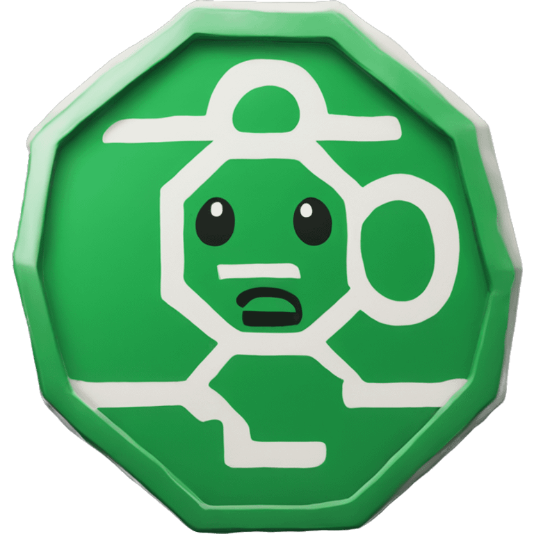  green stop sign emoji