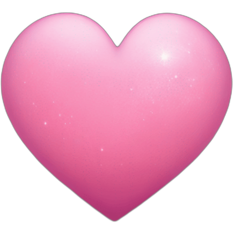 Pink moon heart emoji