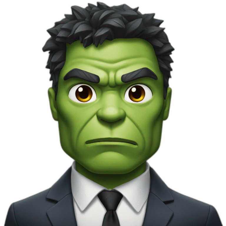 Hulk in suit emoji