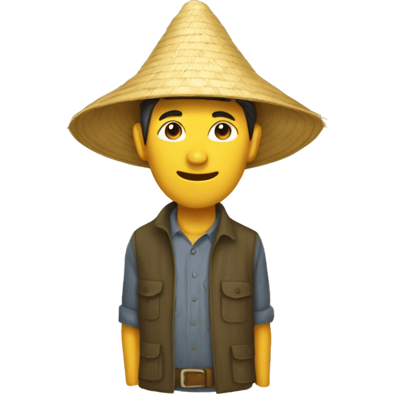 pointy vietnamese farmerhat emoji