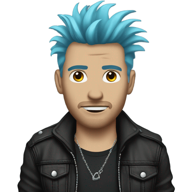 White punk rock man  emoji