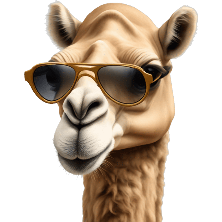 Camel with sunglasses emoji