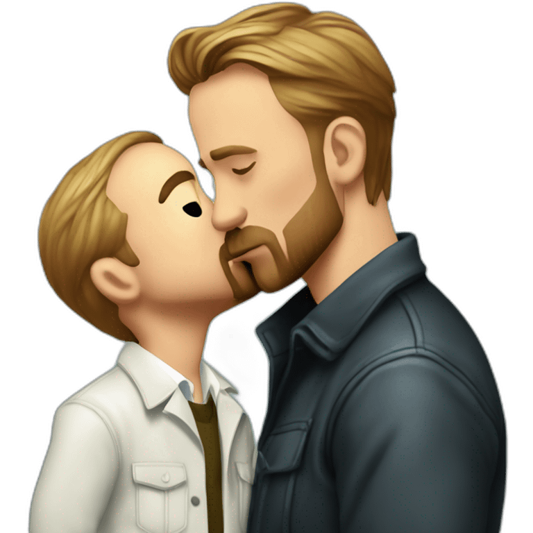 Ryan gosling kissing Heisenberg emoji