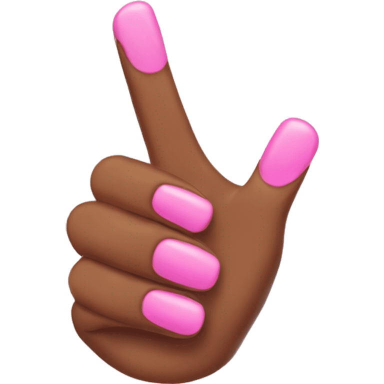 Thumbs up pink nails emoji