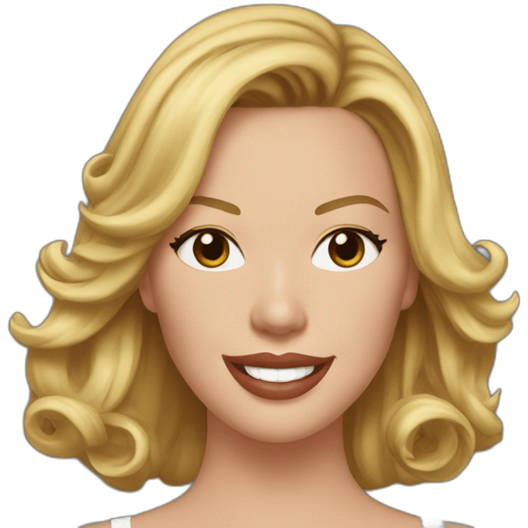 Katherine Heigl with brown and medium length hair emoji