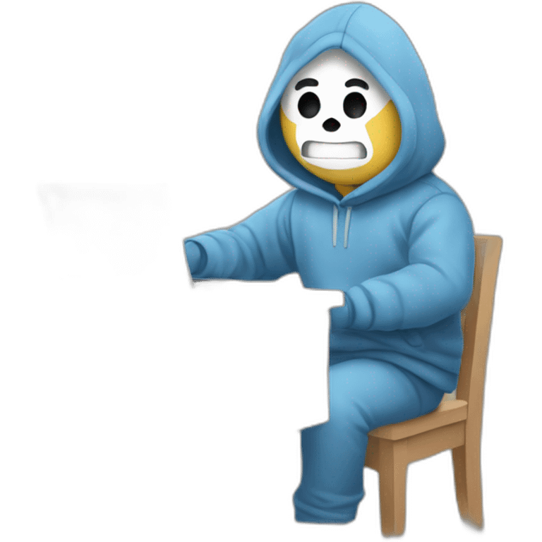 Sans-abri faisant la manche  emoji