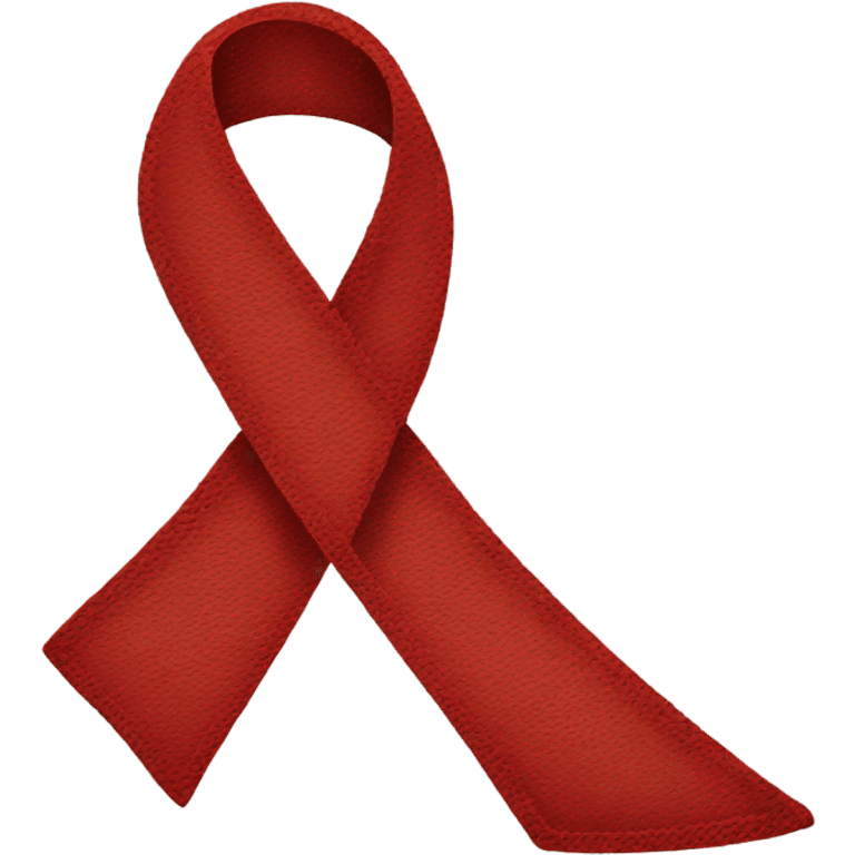 HIV awareness ribbon emoji