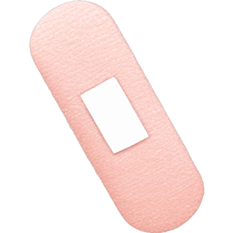 Pale pink bandaid  emoji