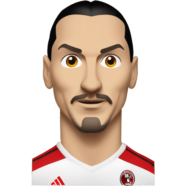 Zlatan ibrahimovic in ac milanjrsey emoji