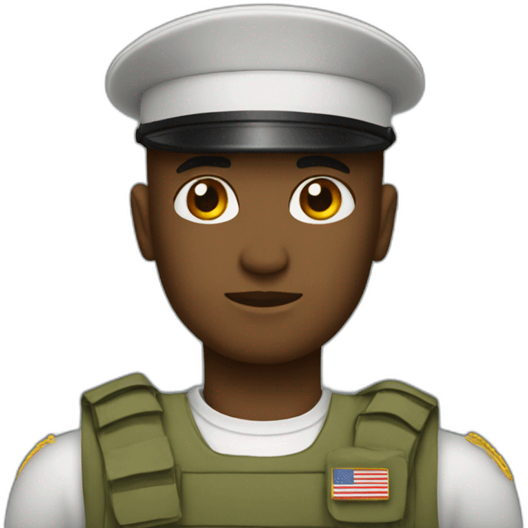 Military without arms emoji