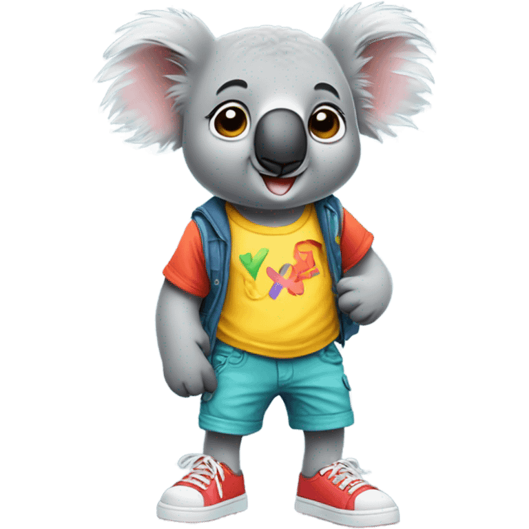 Koala wearing people cloths emoji