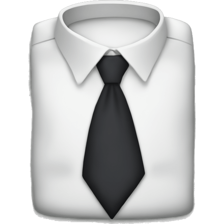 suit and tie in the style of the "shirt and tie" emoji emoji