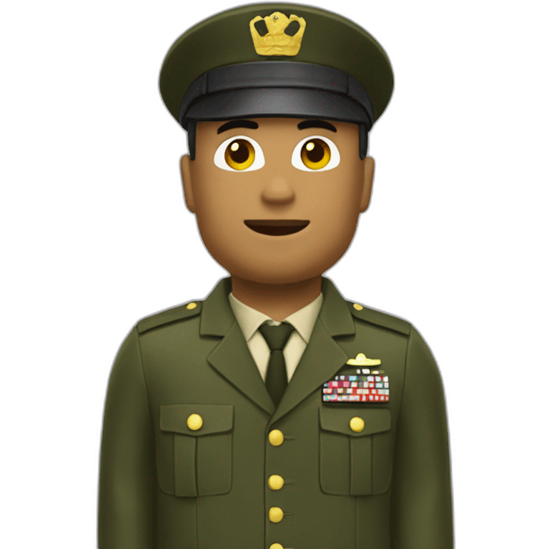 Roblox man with military suite emoji