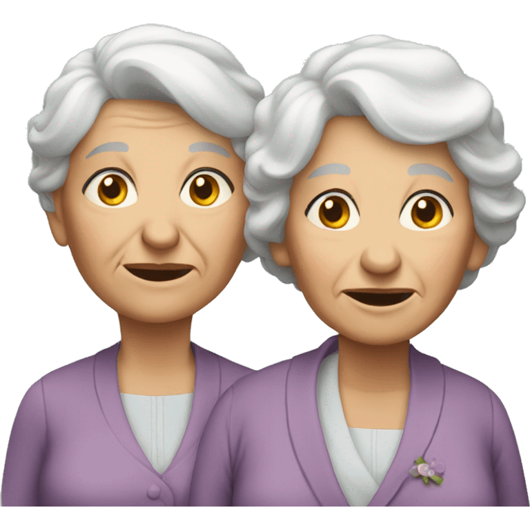 Two old ladies  emoji