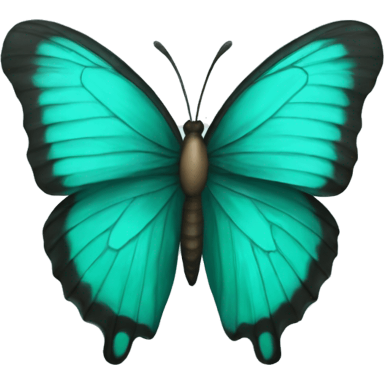 teal butterfly emoji