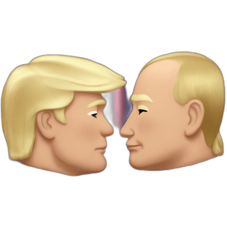 trump-and-putin-kissing,-lgbtq+ friendly, positivity, inclusiveness emoji