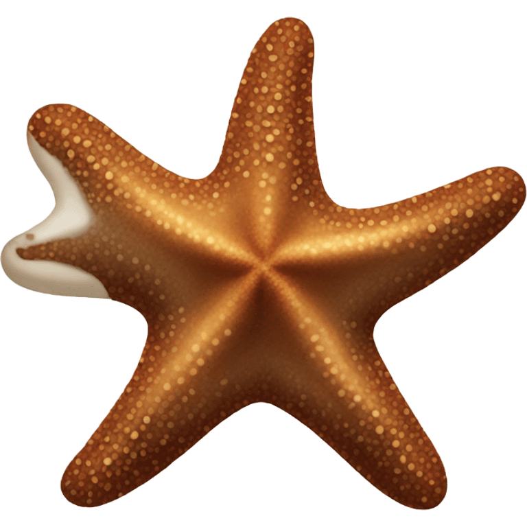 Brown starfish emoji