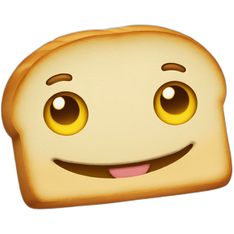 smiling bread emoji