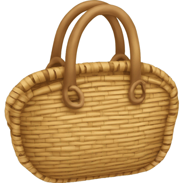 Rattan purse emoji