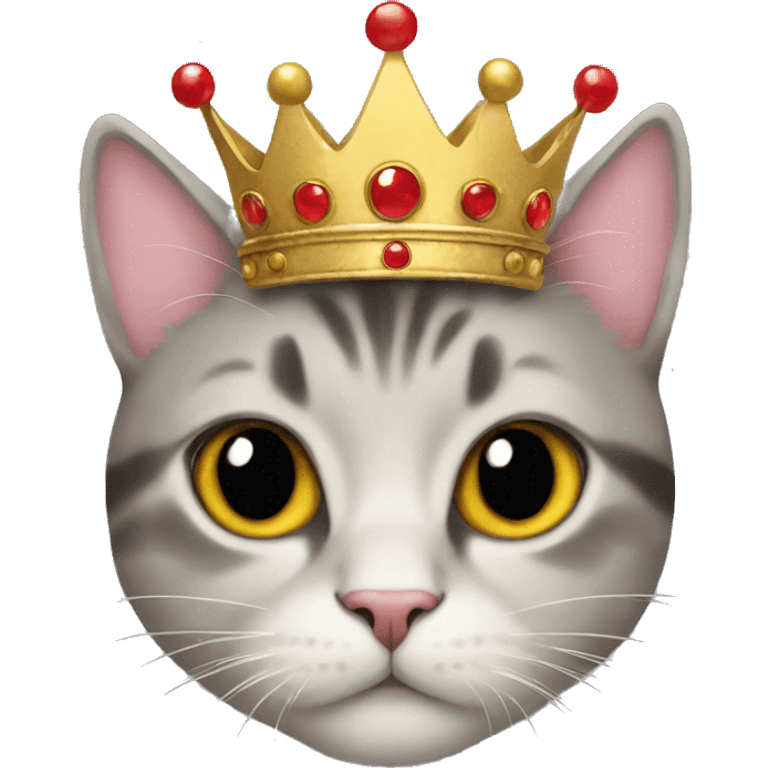 Cat with crown emoji