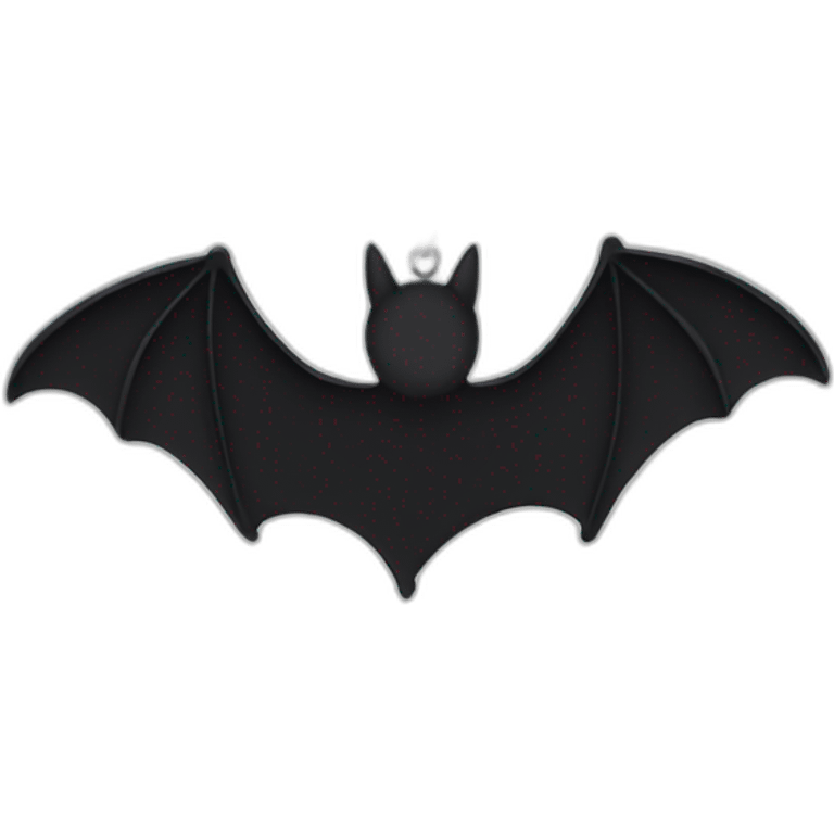 Necklace bat silhouette emoji