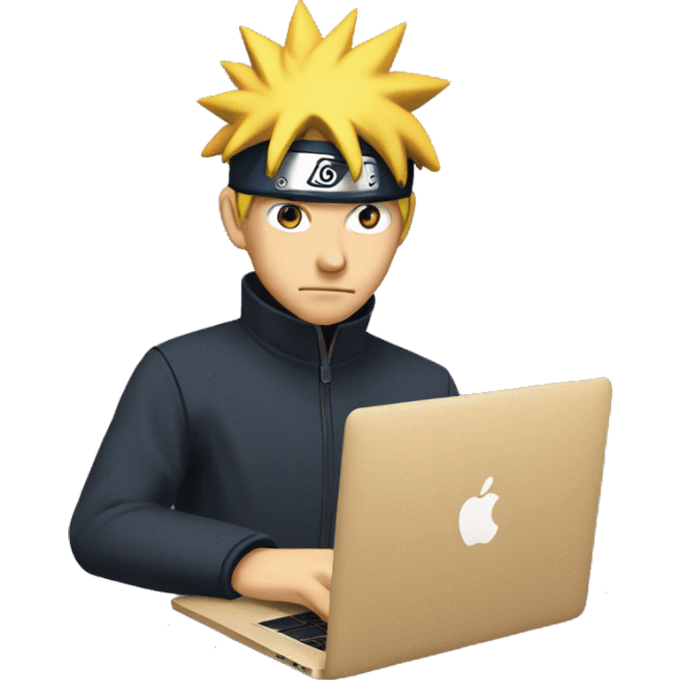 Naruto works with the MacBook emoji