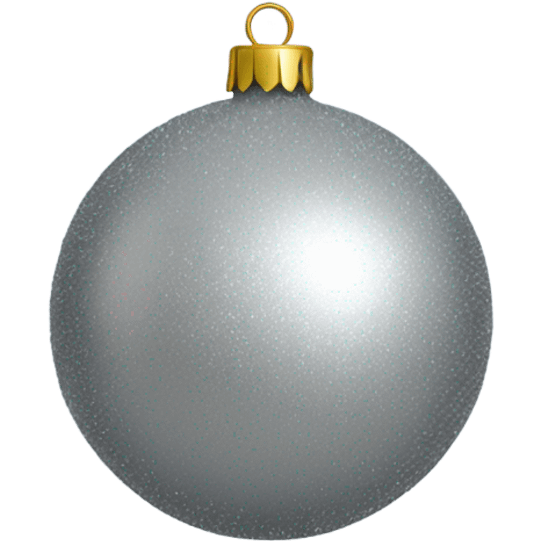 Silver christmas tree ball emoji