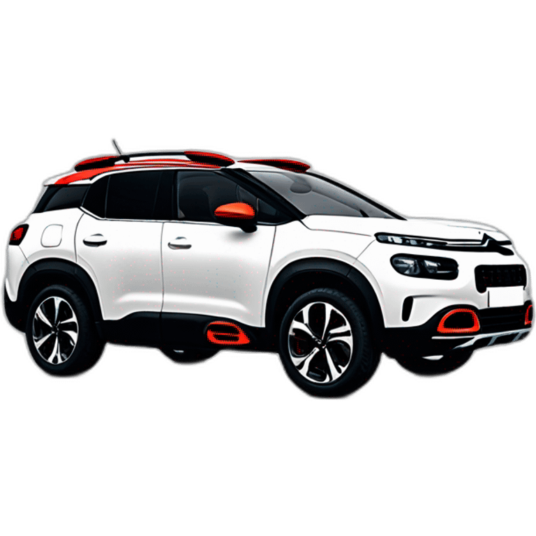 citroën C5 aircross white red emoji