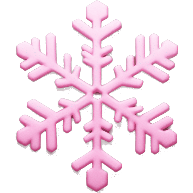 Pink snowflake emoji