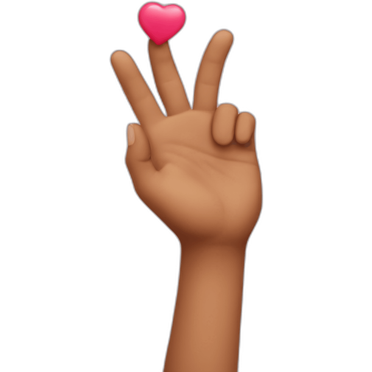 Coeur avec les mains emoji