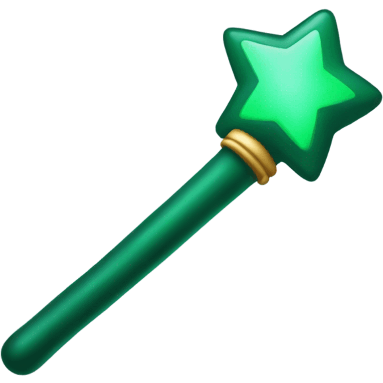 dark green magic wand emoji