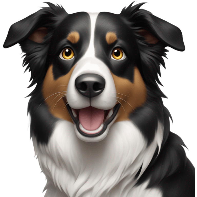 dog border collie emoji