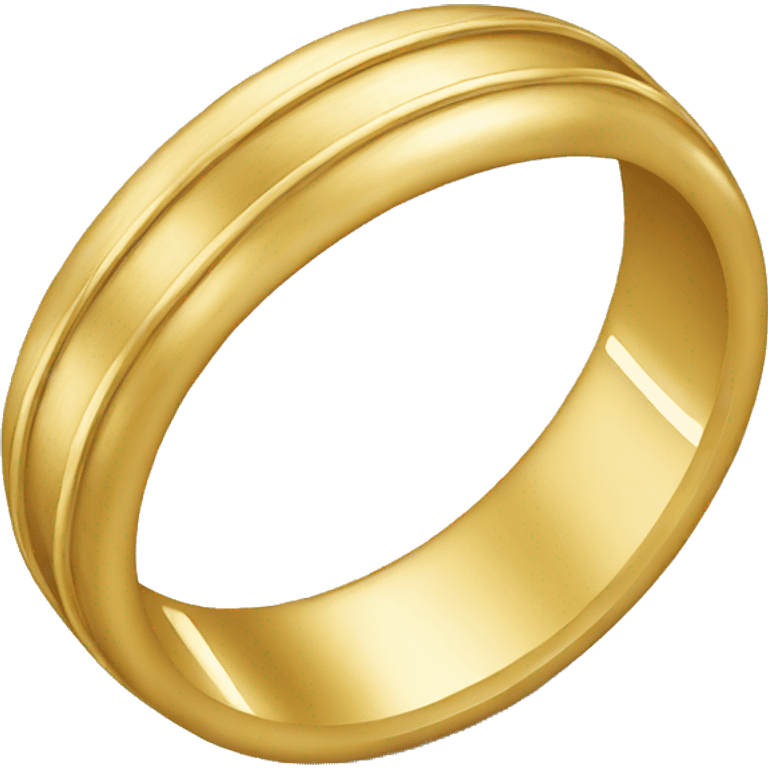 Gold wedding band emoji