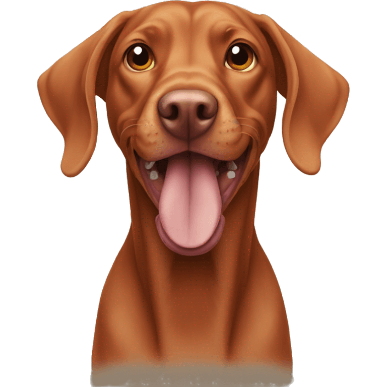 Vizsla growls  emoji