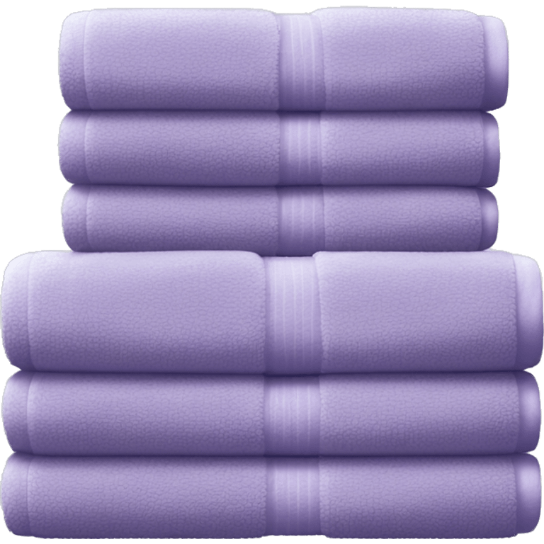 Lightpurple stacked towels emoji