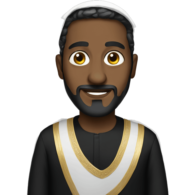 Saudi-man black clothe emoji