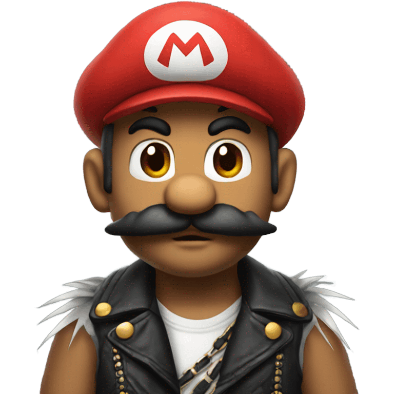 Punk rock mario emoji