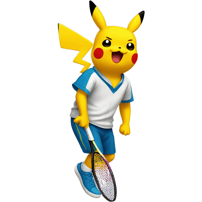 Pikachu tennis emoji