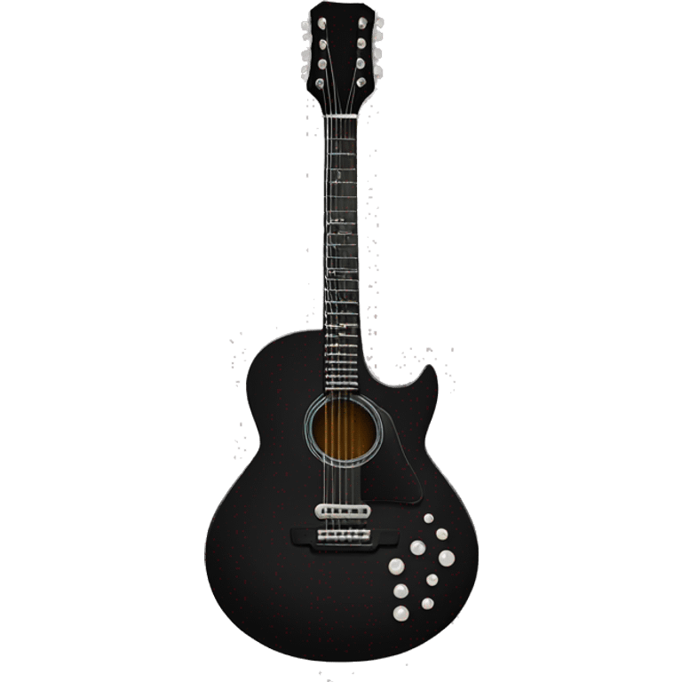 black guitar emoji