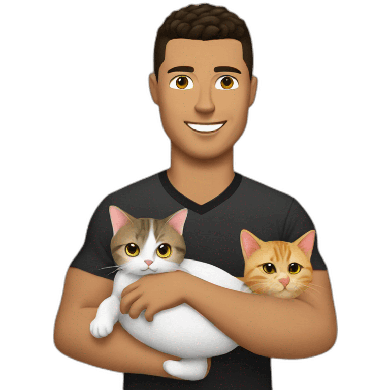 Ronaldo and cats emoji