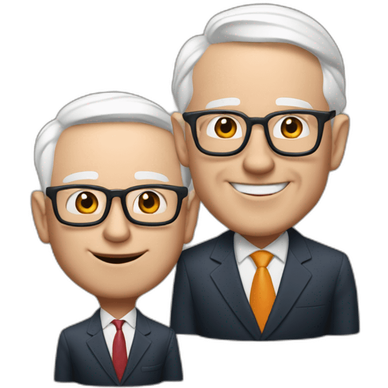 jeff bezos with warren buffett emoji