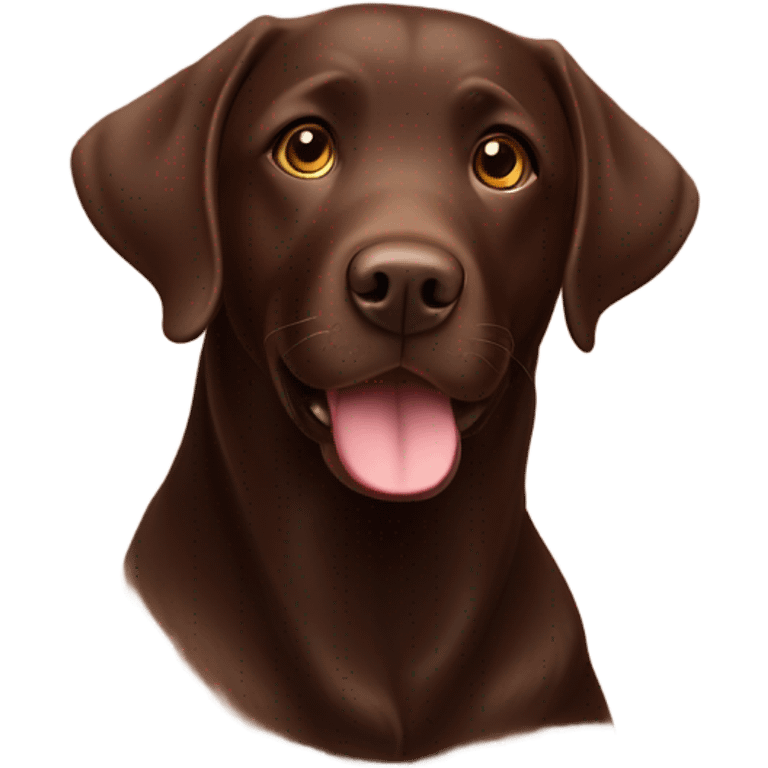 Chocolate Labrador ￼ emoji