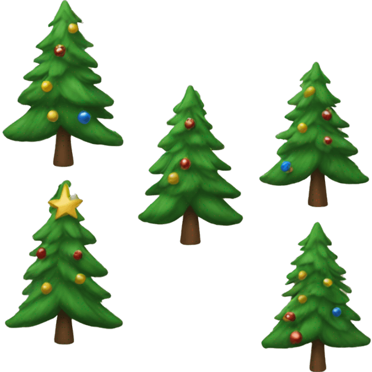 Christmas trees emoji