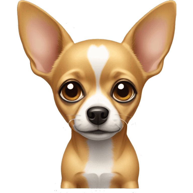 Chihuahua with ears down  emoji