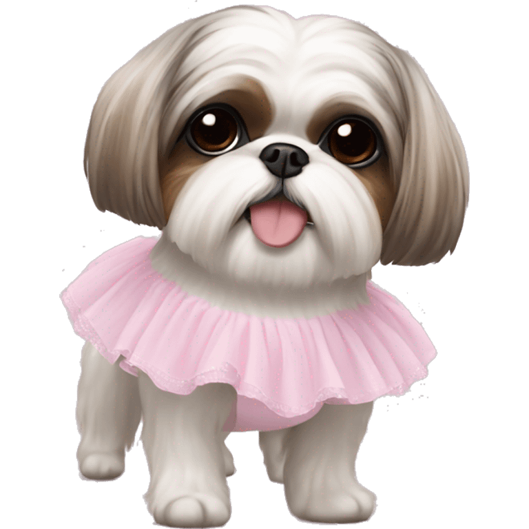 ballerina shihtzu emoji