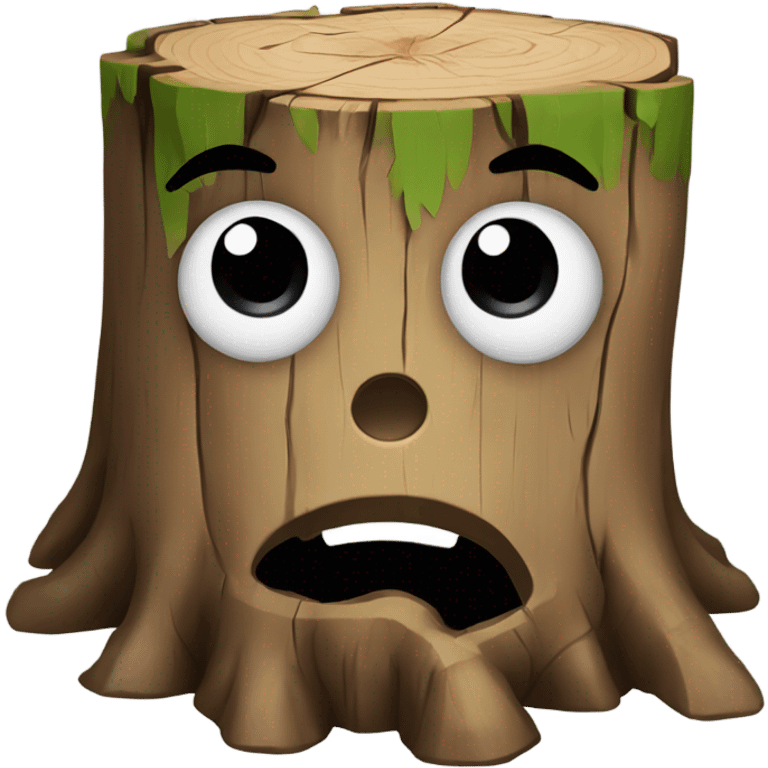 mentally ill tree stump emoji